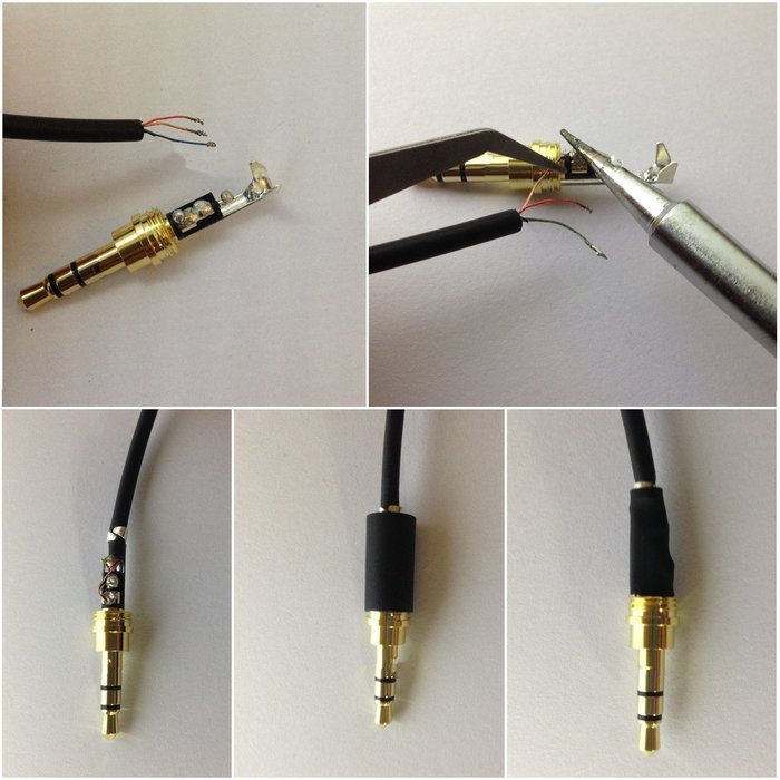 Timibis 3 Pole 3.5mm Male Repair headphone Jack Plug Stereo Audio Connector Soldering Spring With Soldering Iron... N5