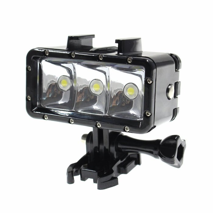 SHOOT Waterproof Underwater Diving Light LED Video Night Light Rechargeable 1200mAh N5
