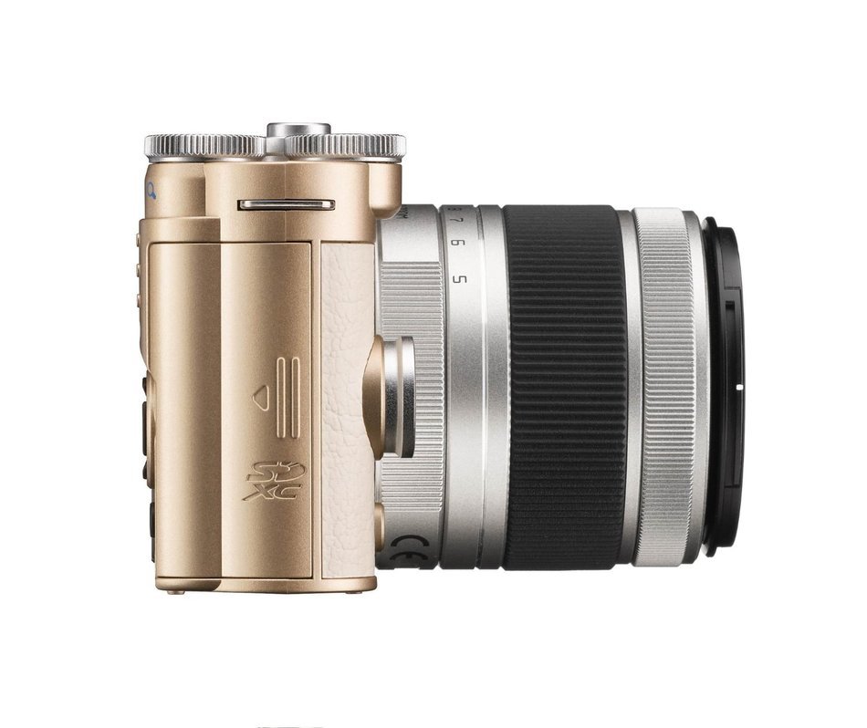 Pentax QS-1 champagne gold zoom kit 12.4MP Mirrorless Digital Camera with 3-Inch LCD (Champagne Gold) N2