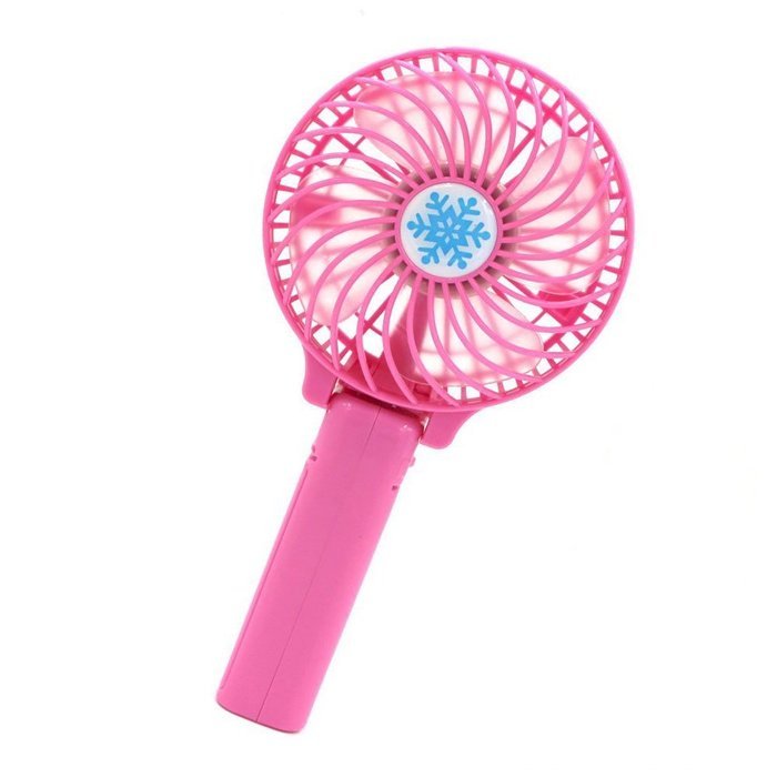 AURIN Electric Handy Fan Mini Portable Fan Foldable Fan with Rechargeable Battery (White) N3