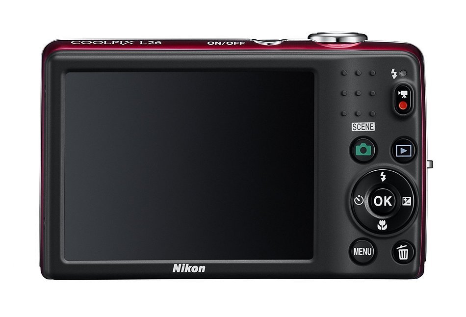 Nikon COOLPIX L26 16.1 MP Digital Camera with 5x Zoom NIKKOR Glass Lens and 3-inch LCD (Black) N10