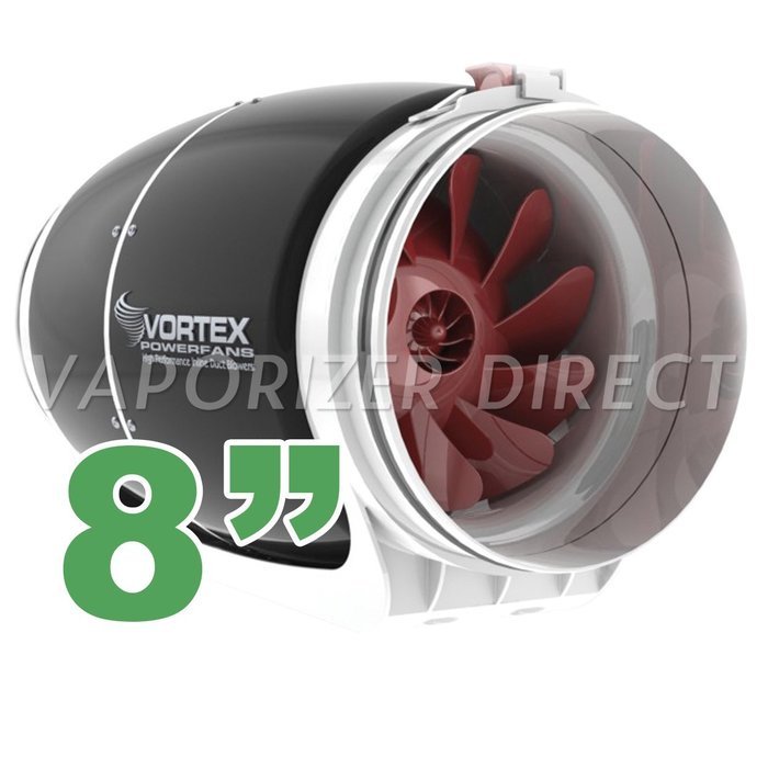 8" inch Vortex S Line S-800 Power Fan 728 CFM by Atmosphere + VenTech Variable Fan Speed Controller