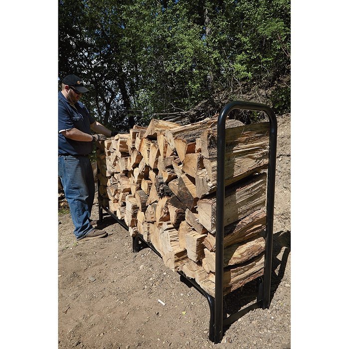 Roughneck Covered Firewood Rack - 4ft.L, Model# 90350 N5