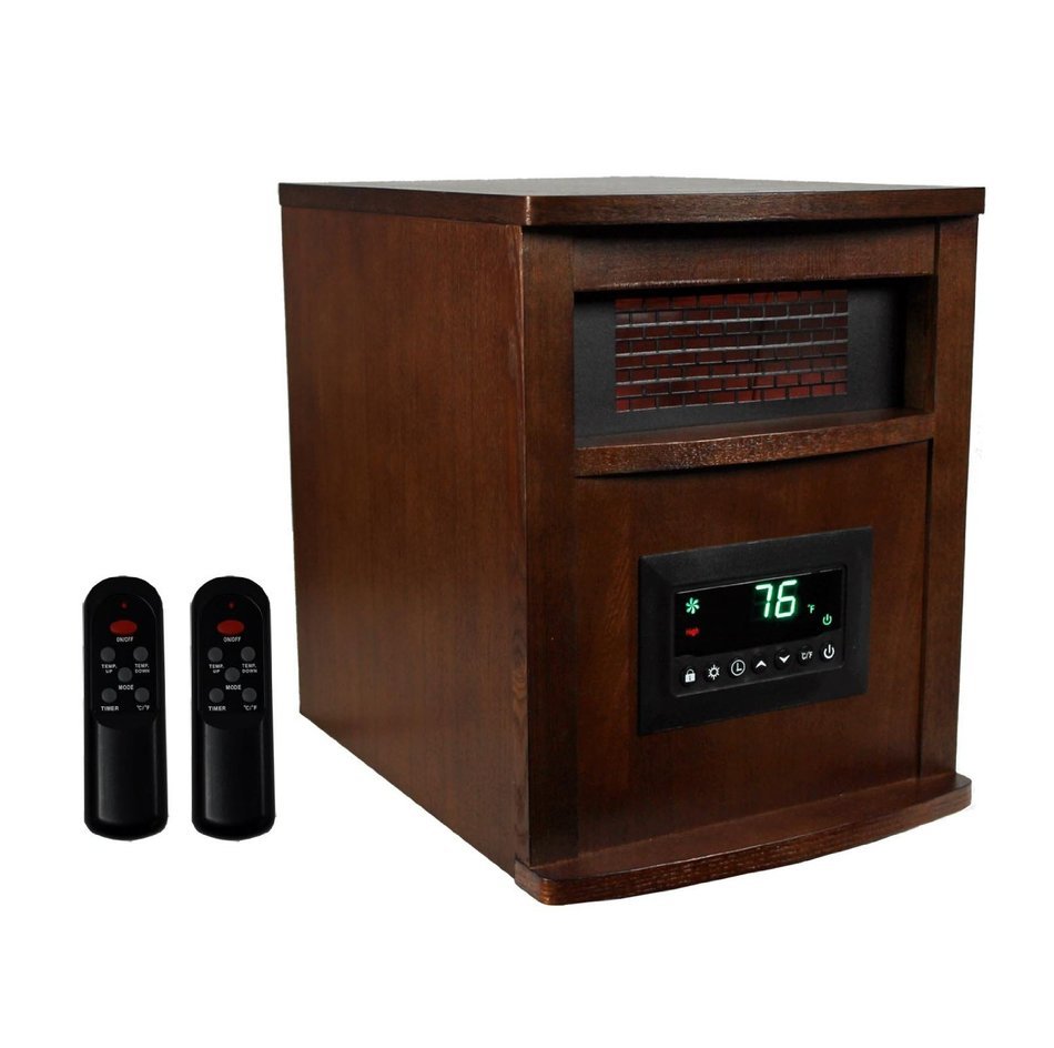 LifeSmart LifePro LS-1000HH 1800 Sq Ft Infrared Quartz Electric Portable Heater N2