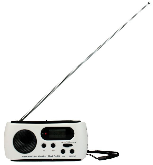 LeeKer LK-R701 AM/FM/NOAA Weather Alert Radio Solar Power Dynamo Hand ...