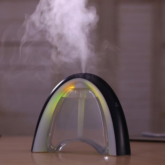 RINE COOOO USB Humidifiers, Rainbow Message Board USB Air Humidifier Light Color Night -Pink N9