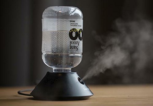 Life.Idea Aquarius Mini Humidifer - Minimalist Design, Compact Size, USB Powered, Bottle Water Competiable, LED...