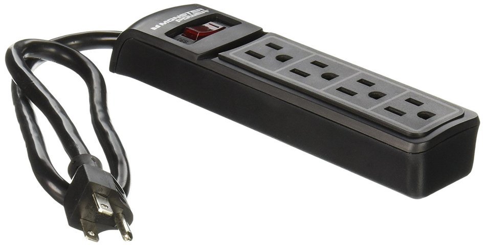 Monster Essentials 600 6 Outlets Surge Protector N3