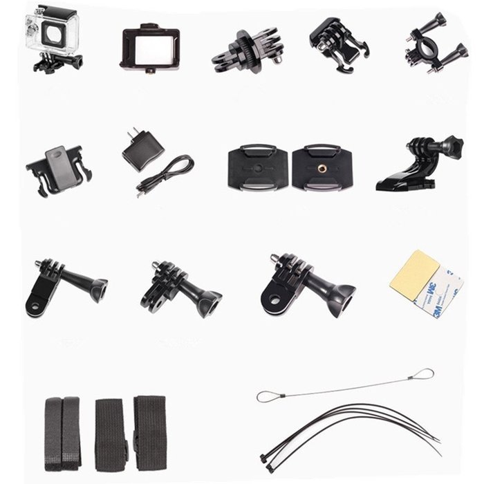 Mini WiFi Portable Action Sports Camera, 2.0 Inch LCD Screen 1080P HD 12Mp Video PC Camera 170&deg; Wide Angle Lens... N14