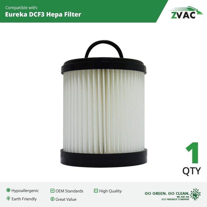 Eureka DCF3 Part # 61825/ 62136 Dust Cup Filter By Zvac N3
