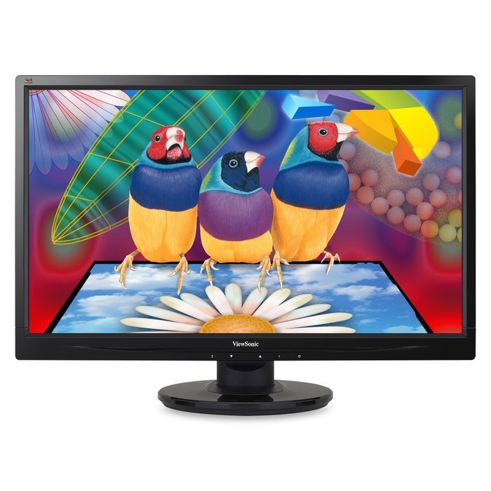 ViewSonic VA2246M-LED 22-Inch LED-Lit LCD Monitor (2-Pack) and AmazonBasics Dual Side-by-Side... N13
