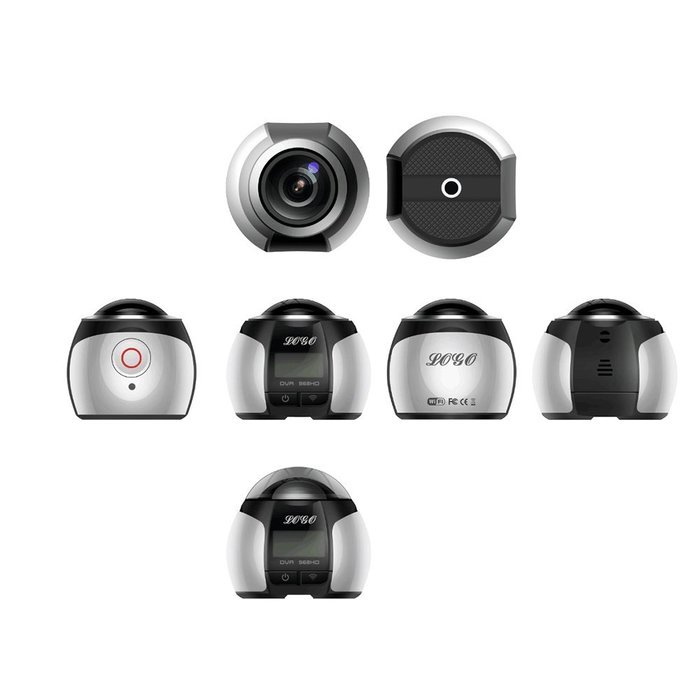VIGICA V1 SLR WIFI Panoramic Action Camera 360 Degree All Viewer Waterproof Sports Cameras 0.96" HD LCD Display... N9