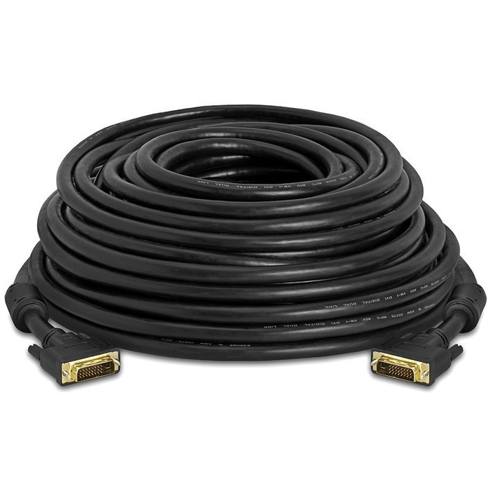 Cmple - DVI-D Digital to DVI-D Digital Dual Link M/M Cable -50FT (Gold Plated) N2