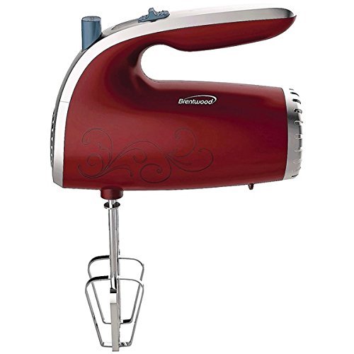 New BRENTWOOD HM-48R 5-Speed Hand Mixer (Red)