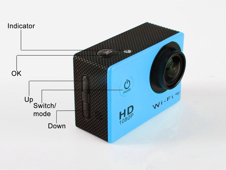 CXTX WIFI Wireless Mini 1080P HD 30-Meter Waterproof Sports DV Full 2.0" LCD 170&deg; Wide Angle Lens Video outdoor... N10