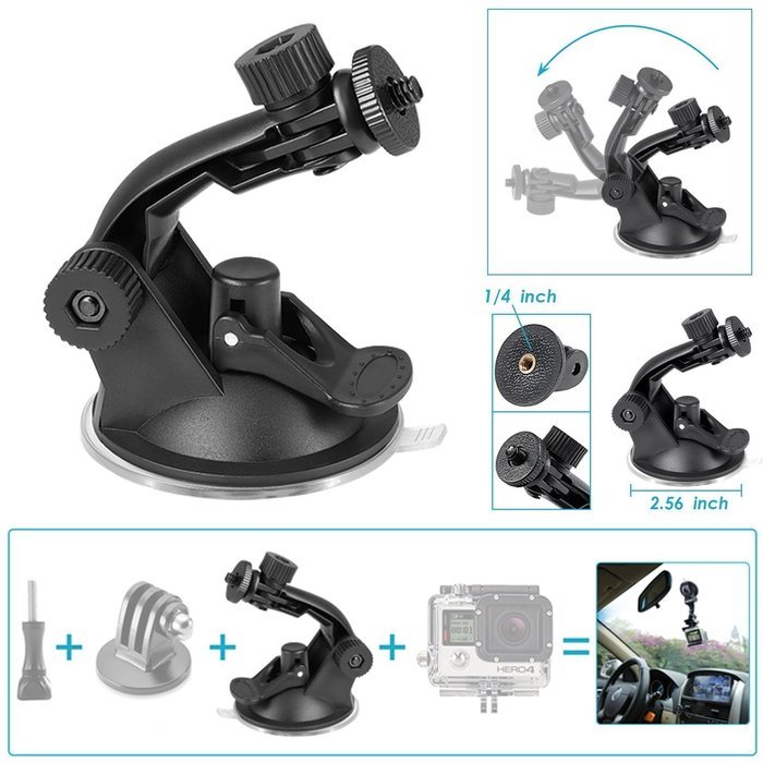 Bike Handlebar & Seat Post Mount for Waterproof Action Camera N7