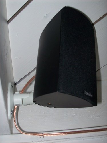 EZ Mounts - 6 White Universal Satellite Speaker Mounts / Brackets for Walls and Ceilings Works with Bose, Denon... N5