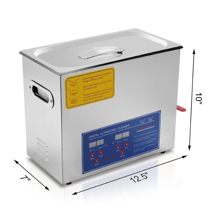 OrangeA Ultrasonic Cleaner Ultrasonic Cleaner Solution Heated Ultrasonic Cleaner 15L for Jewelry Watch Cleaning... N55