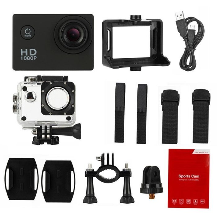 SwizzeHD 1080P Mini Waterproof Sports Recorder Car DV Action Camera Camcorder (Blue) N18