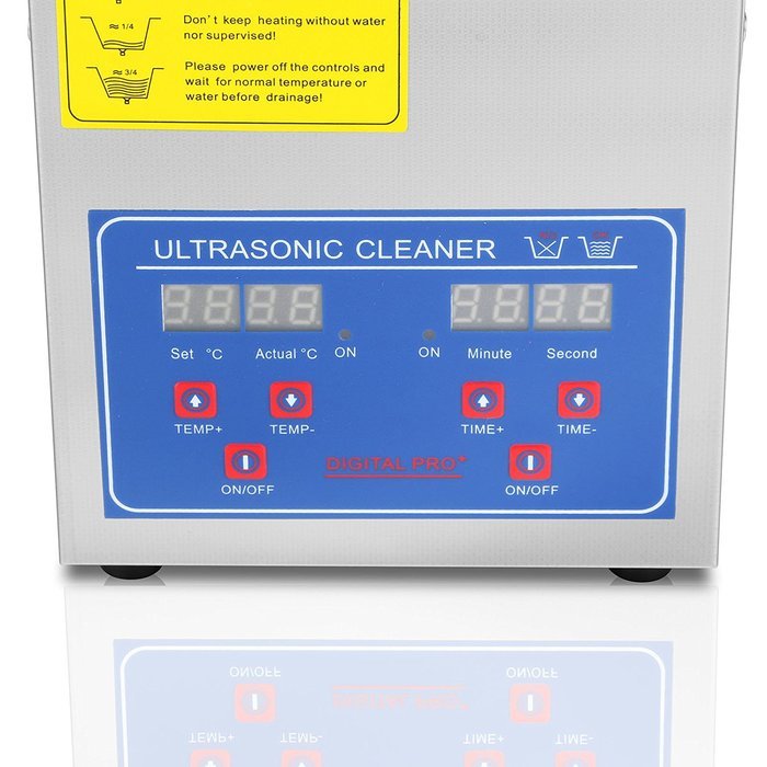 OrangeA Ultrasonic Cleaner Ultrasonic Cleaner Solution Heated Ultrasonic Cleaner 15L for Jewelry Watch Cleaning... N63