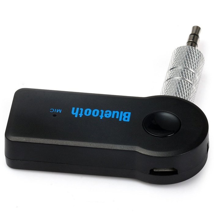 Gearbest&reg; Portable Wireless Bluetooth 3.0 Car AUX Audio Music Receiver Adapter with Handsfree Function Microphone N2