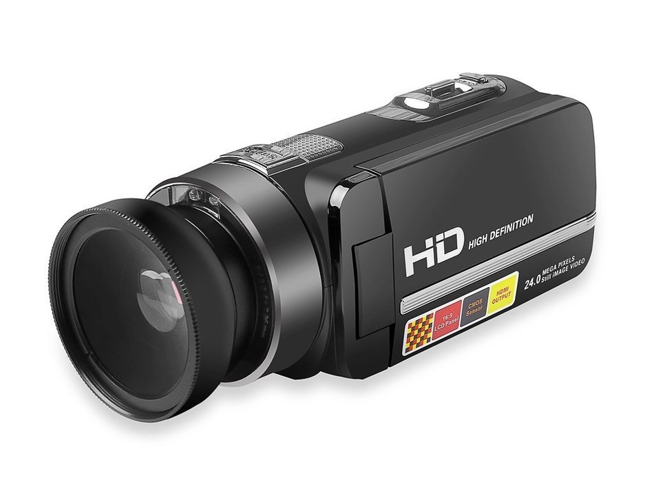 SEREE HDV-301 FHD 1080P Digital Video Camera Camcorder Night Vision Wide Angle Macro Fisheye Shooting 24MP 3 Inch... N13