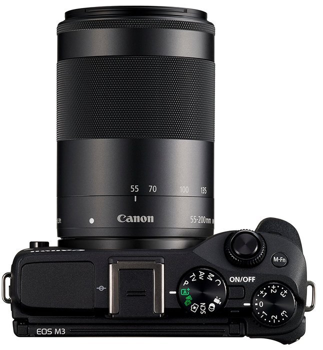 Canon EOS M3 Mirrorless Camera (Black) with EF-M 18-55mm IS STM and EF-M 55-200mm IS STM Lenses - International... N7