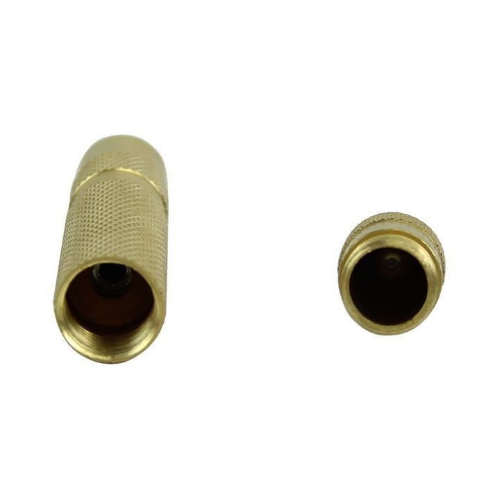 TOOGOO(R) Brass Yellow Automatic Center Punch Spring Loaded Chrome Rivet Screw Auto Mark Hole Length 127mm N2