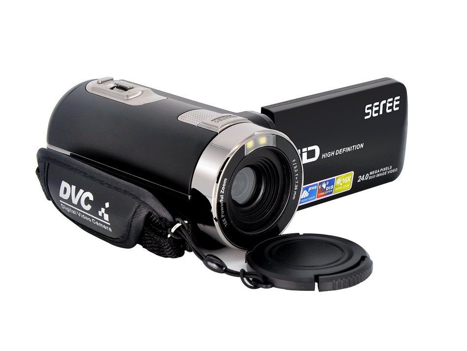 SEREE HDV-301S FHD 1080P Digital Video Camcorder Wide Angle Macro Fisheye Shooting 24MP 3 Inch Screen Remote Camera N2
