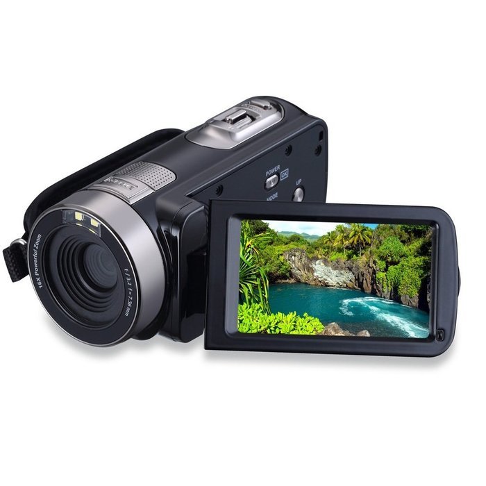 SEREE HDV-301S FHD 1080P Digital Video Camcorder Wide Angle Macro Fisheye Shooting 24MP 3 Inch Screen Remote Camera N4