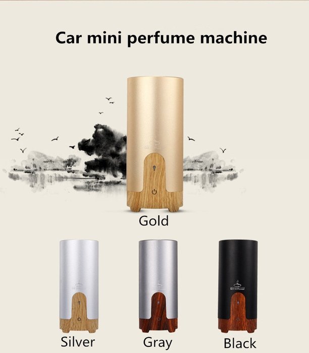 HICBOX Car mini USB Aroma humidifier creative home technology gifts (Black) N7