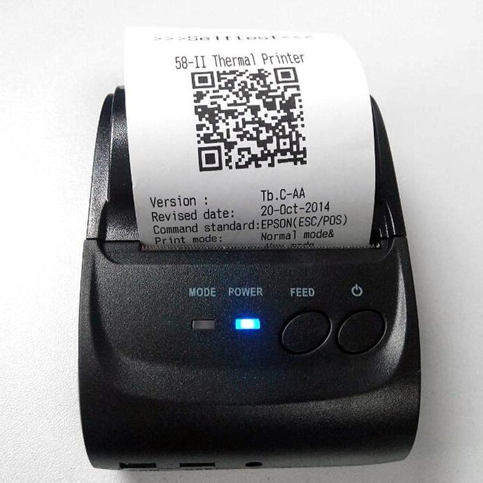 Smart&Cool SC-5802LD USB and Bluetooth Wireless Mini POS Printer with 58mm Thermal Paper Rolls - 90mm/sec High-speed...