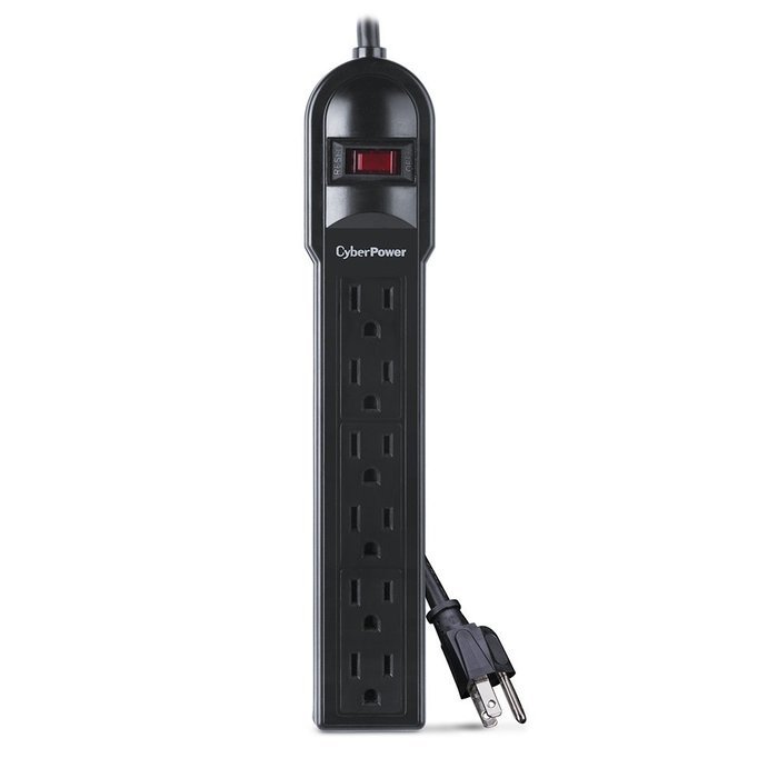 CyberPower CSB6012MP10 Surge Protector 6-Outlets 12-Ft Cord 1200 Joules, 10 Pack N2