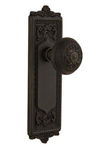 Nostalgic Warehouse BN10-EADEAD-OB Egg and Dart Plate with Egg and Dart Knob Passage, Oil Rubbed Bronze by Nostalgic...