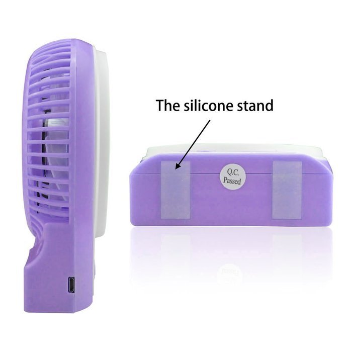 iKKEGOL Mini Portable Wireless Rechargeable Super Strong Wind Desk Fan W/ Rechargeable Battery - 3 Mode Wind Speed... N11