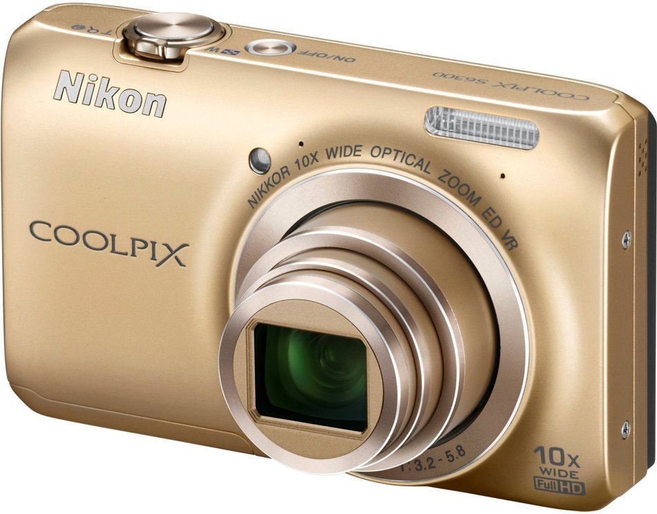 Nikon Coolpix S6300 Digital Camera (Gold) N7
