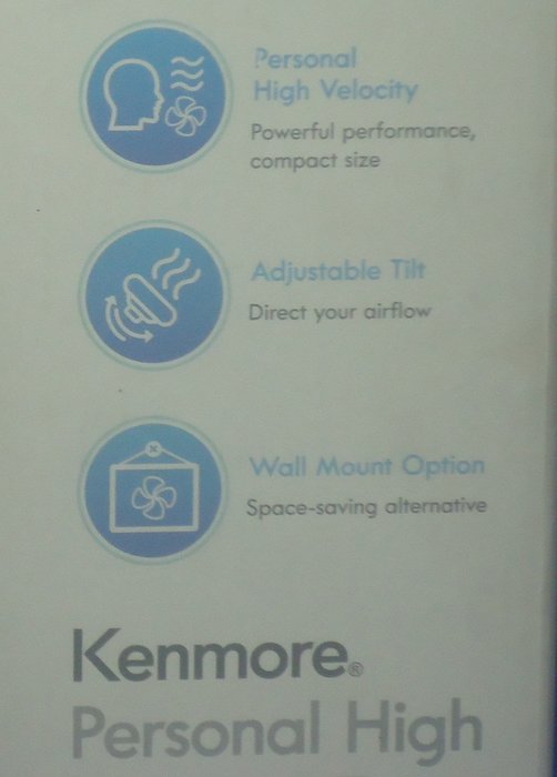 Kenmore Personal High Velocity Fan