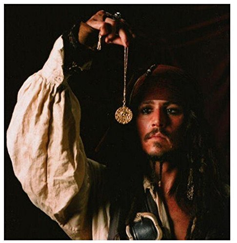 Pirates of The Caribbean Aztec Coin Medallion Skull Charms Necklace Pendant Gift