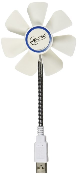ARCTIC Breeze Pro, USB-Powered 92mm Desktop Fan, Adjustable Fan Speed and Blowing Angle, 4-Port USB Data Hub -... N3