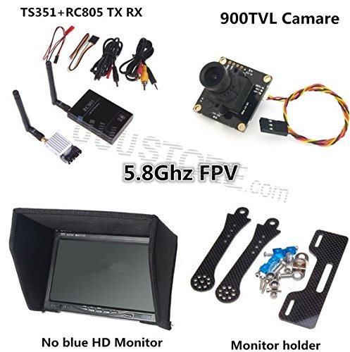 FPV Combo System 5.8Ghz 5.8G 200MW Transmitter Receiver Monitor 900TVL ccd Camera for DJI and sjcam N5