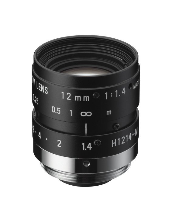 Ricoh FL-HC1214-2M 1/2" 12mm F1.4 Manual Iris C-Mount Lens, 2-Megapixel Rated