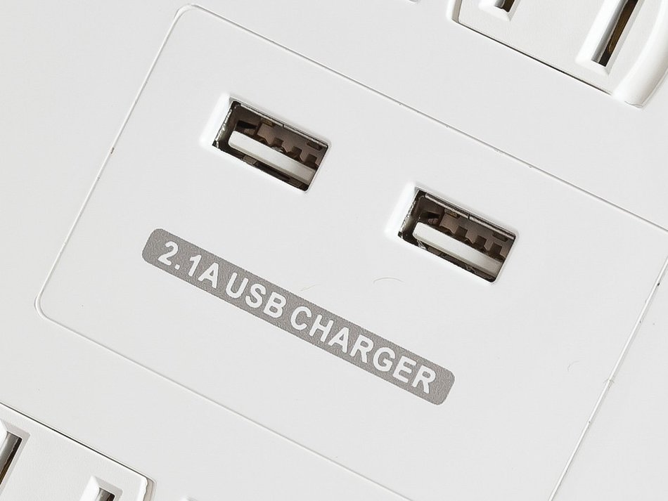 Monoprice 109203 12 Outlet Power Surge Protector with 2 Built-In USB Charger Ports, 4230 Joules N3