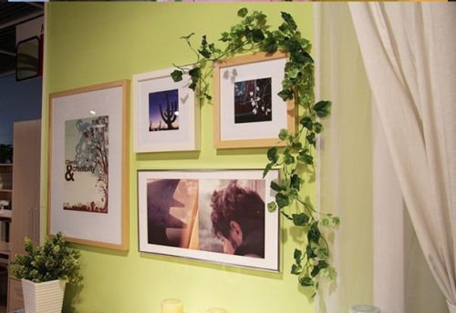 ue06 Fake Foliage Artificial Ivy Leaf Plants Vine Flowers Home Decor 7.62ft N3