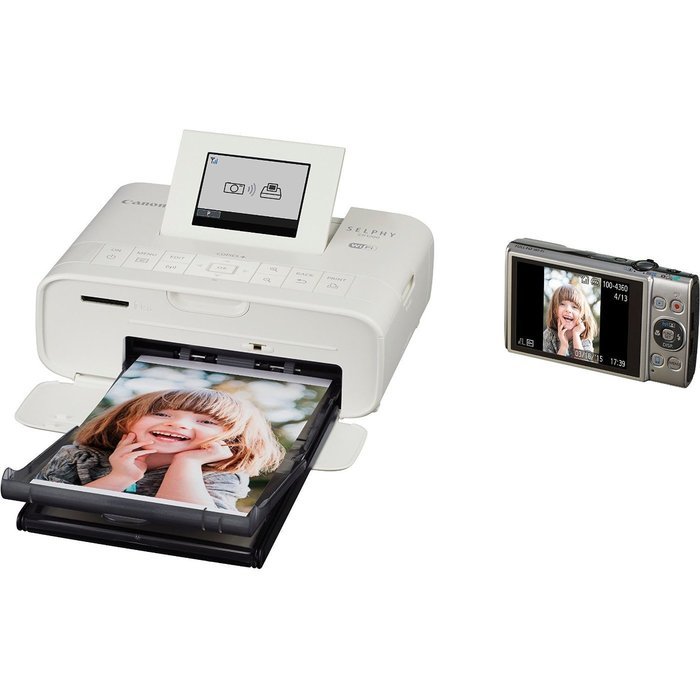 Canon Selphy CP1200 Wireless Color Photo Printer (Black) + Canon KP-108IN Color Ink Paper Set (Produces up to... N8