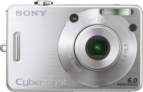 Sony Cybershot DSCW50 6MP Digital Camera with 3x Optical Zoom N4