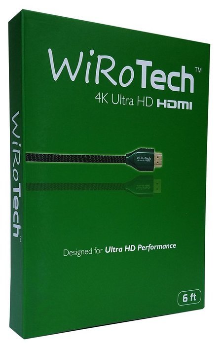 WiRoTech Green HDMI Cable 4K Ultra HD (6 Feet, Green) N30