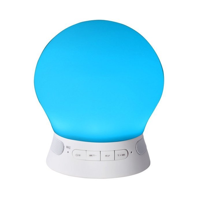 Balight Smart and stylish APP control Bluetooth 4.0 Music Player Speaker built-in multi color LED lights and alarm... N4