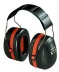 Peltor Over Head Ear Muffs H10a Optime 105, Double Shell Tech, Red/Black,14316 by ERB