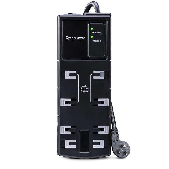 CyberPower CSB806 Surge Protector 8-Outlets 6 Ft Cord 1800 Joules N18