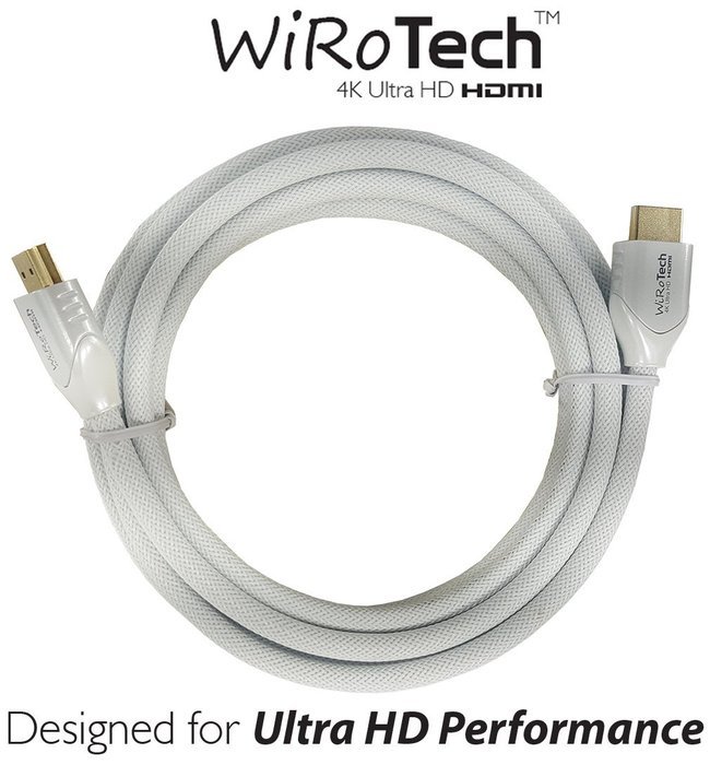 WiRoTech Green HDMI Cable 4K Ultra HD (6 Feet, Green) N50